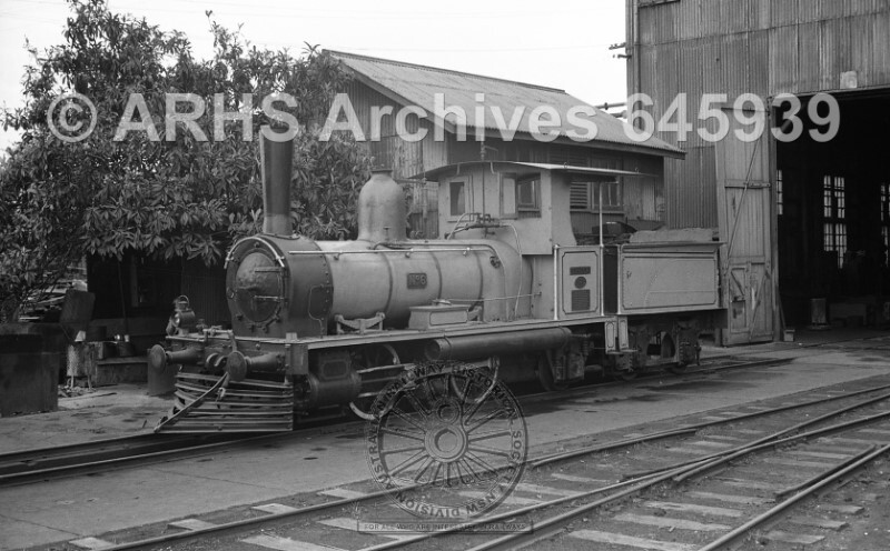 A10-CLASS STEAM LOCOMOTIVE NUMBER 6 IN IPSWICH WORKSHOPS, QLD, 27 AUGUST 1968
