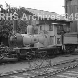 A10-CLASS STEAM LOCOMOTIVE NUMBER 6 IN IPSWICH WORKSHOPS, QLD, 27 AUGUST 1968