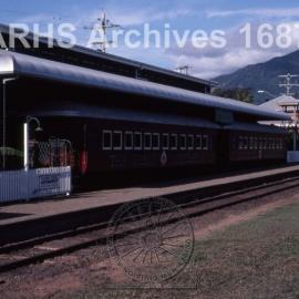 UNIDENTIFIED STATION WITH PASSENGER TRAIN, [N.D.]